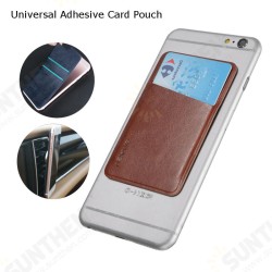Universal Adhesive Card Pouch PU Leather Card Slot Sticker Card Holder For iPhone Samsung HTC LG Universal Adhesive Card Pouch PU Leather Card Slot Sticker Card Holder For iPhone Samsung HTC LG