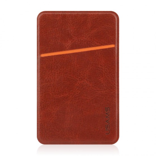 Universal Adhesive Card Pouch PU Leather Card Slot Sticker Card Holder For iPhone Samsung HTC LG