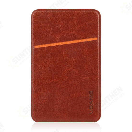 Universal Adhesive Card Pouch PU Leather Card Slot Sticker Card Holder For iPhone Samsung HTC LG