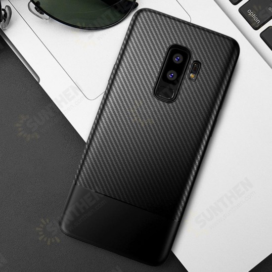 Ultra Thin Carbon Fiber Soft TPU Case for Samsung Galaxy S9 Plus