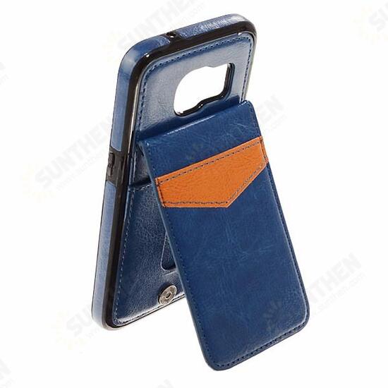 Universal Multifunction PU Leather Magnetic Buckle Phone Case Card Holder for Samsung Galaxy S7 Edge