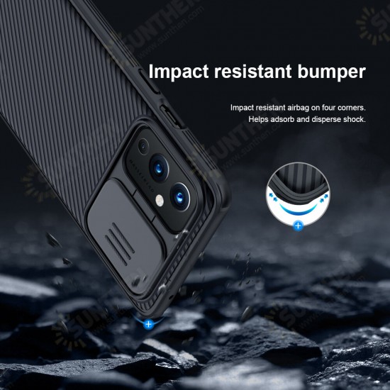 [Upgrade Version] for OnePlus 9 Case Bumper with Lens Cover Shockproof Anti-Scratch TPU + PC Protective Case