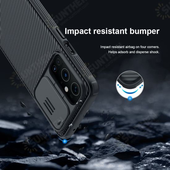 [Upgrade Version] for OnePlus 9 Pro Case Bumper with Lens Cover Shockproof Anti-Scratch TPU + PC Protective Case