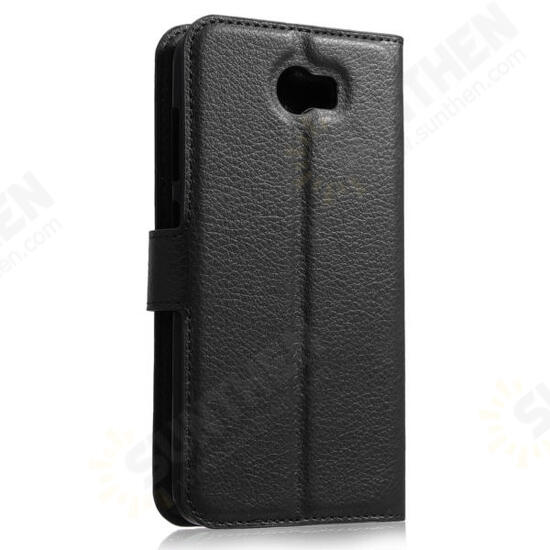 Wallet Leather Card holder PU Case Cover For Huawei Y6 Elite 4G / Y5II 2