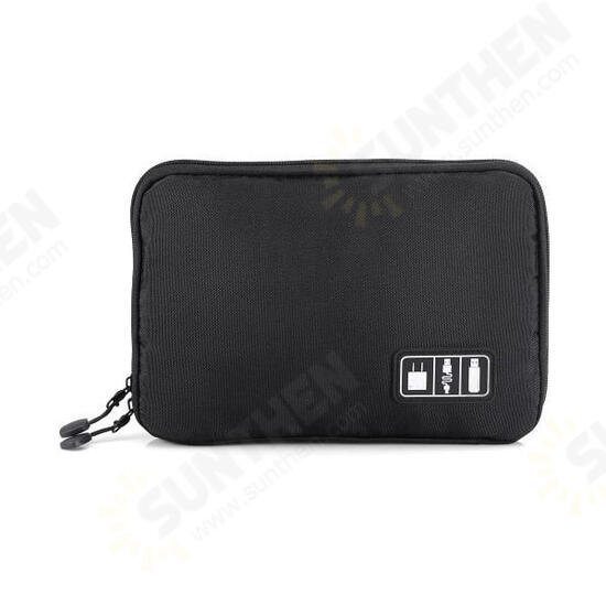 Waterproof Travel Carry Pouch Protective Case Nylon Bag Data Cable Storage Bag