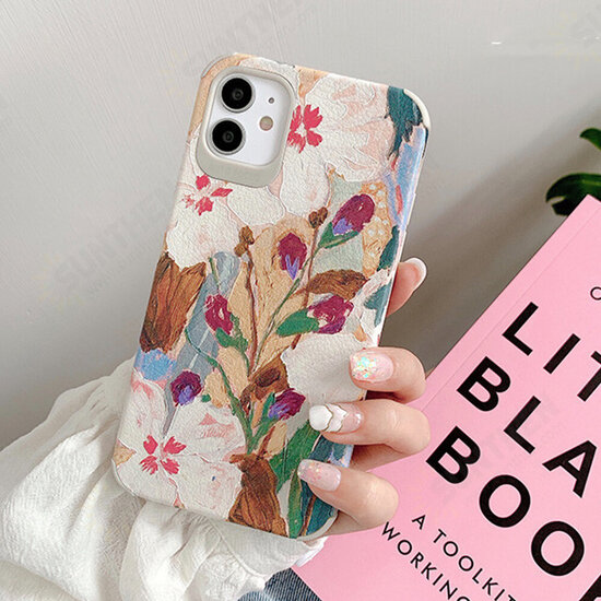 Women Retro Illustration Pattern Shockproof Protective Case for iPhone XS / X / XS Max / XR / 11 / 11 Pro / 11 Pro Max / 7 / 8 / 7 Plus / 8 Plus