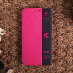 Side Window Smart View Flip PU Leather Case Cover For Samsung Galaxy S6 Edge