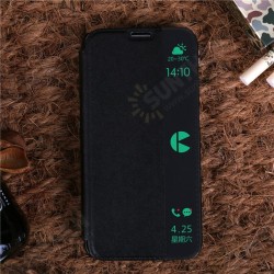 Side Window Smart View Flip PU Leather Case Cover For Samsung Galaxy S6 Edge