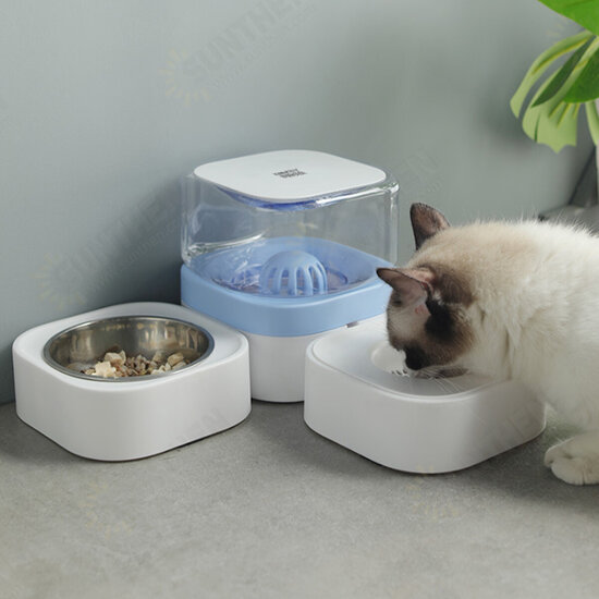 1.8L Pet Bowls Food Automatic Feeder Fountain Water Drinking for Cat Dog Pet Feeding Container Pet Supplies