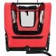 2-in-1 Pet Bike Trailer & Jogging Stroller Red and Black