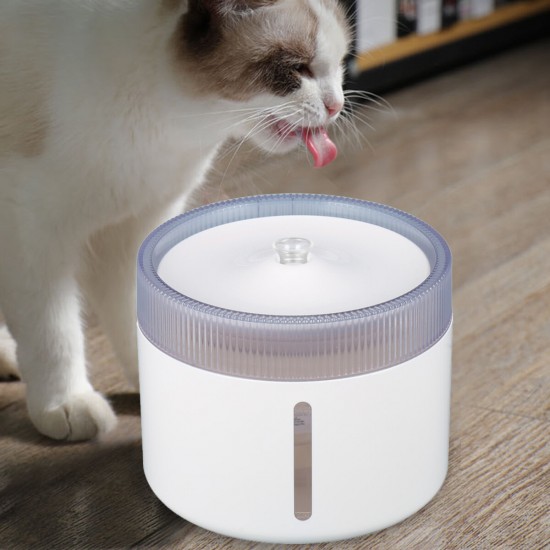 2L LED USB Auto Electric Pet Water Fountain Cat/Dog Drinking Dispenser