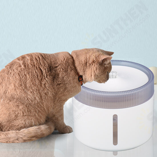 2L LED USB Auto Electric Pet Water Fountain Cat/Dog Drinking Dispenser