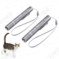 2ps Cat Toys for Cats Dogs Indoor Outdoor Interactive Cat Toys Pointer Cat Toy Rechargeable Cat Toys for Catch Exercise Torch Lantern Flashlight