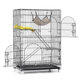 3-Tier Cat Cage Cat Playpen Kennel Crate Chinchilla Rat Box Cage Enclosure with Ladders Platforms Beds Latches Tray Hammock