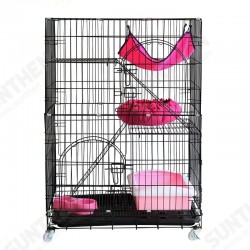 3-Tier Cat Cage Cat Playpen Kennel Crate Chinchilla Rat Box Cage Enclosure with Ladders Platforms Beds Latches Tray Hammock 3-Tier Cat Cage Cat Playpen Kennel Crate Chinchilla Rat Box Cage Enclosure with Ladders Platforms Beds Latches Tray Hammock