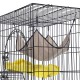 3-Tier Cat Cage Cat Playpen Kennel Crate Chinchilla Rat Box Cage Enclosure with Ladders Platforms Beds Latches Tray Hammock