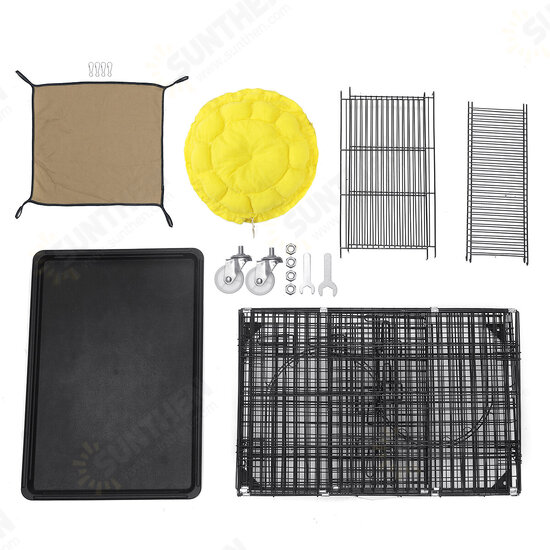3-Tier Cat Cage Cat Playpen Kennel Crate Chinchilla Rat Box Cage Enclosure with Ladders Platforms Beds Latches Tray Hammock 3-Tier Cat Cage Cat Playpen Kennel Crate Chinchilla Rat Box Cage Enclosure with Ladders Platforms Beds Latches Tray Hammock