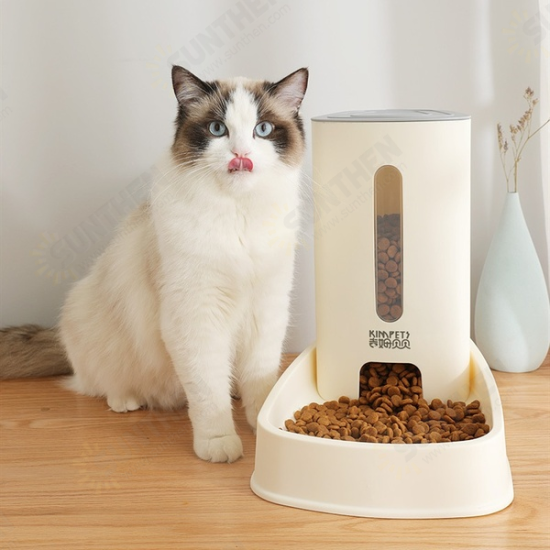 3.8L Automatic Feeder Pet Dog Cat Food Bowl Removable And Easy To Clean Cat Dog Pet Feeder