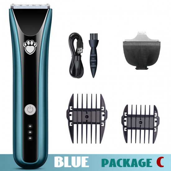 5W Professional Pet Dog Cat Animal Clippers Hair Grooming Cordless Trimmer Shaver USB Charging