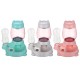 800ml+300ml Automatic Pet Dog Cat Puppy Dispenser 2 in 1 Food Drink Water Dish Feeder