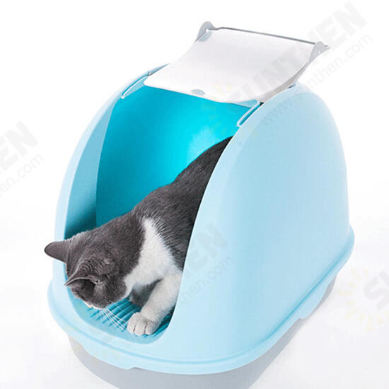 Anti Splashing Cat Litter Basin Box Bedpan Handle Enclosed Nests Cat Sand Boxes Toilet Deodorant Pet Supplies