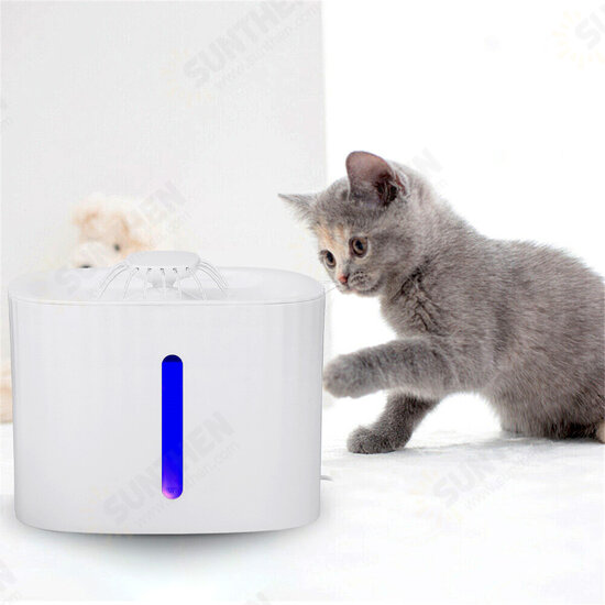 3L Pet Drinking Fountain LED Luminous Visual Automatic Drinking Fountain Water Circulation Dog Watering Machine Cat Supplies