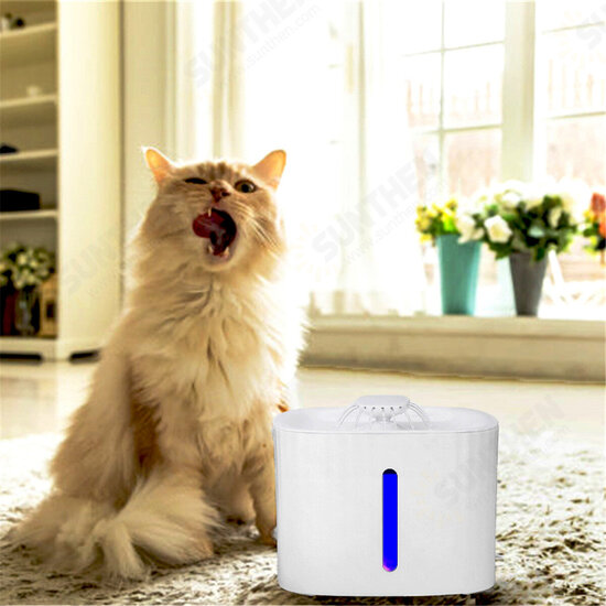 3L Pet Drinking Fountain LED Luminous Visual Automatic Drinking Fountain Water Circulation Dog Watering Machine Cat Supplies