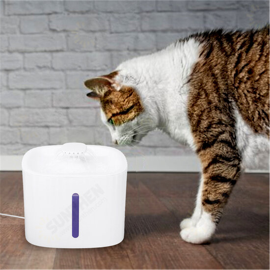 3L Pet Drinking Fountain LED Luminous Visual Automatic Drinking Fountain Water Circulation Dog Watering Machine Cat Supplies