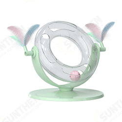 Cat Roller Coaster Toy Interactive Round Shape Toy 360° Rotation Toy with Ringing Bell Non-slip Design for Cats Cat Roller Coaster Toy Interactive Round Shape Toy 360° Rotation Toy with Ringing Bell Non-slip Design for Cats