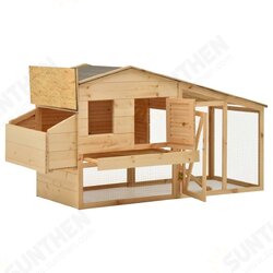 Chicken Cage Solid Pine Wood 70.1inchx26.4inchx36.2inch Chicken Cage Solid Pine Wood 70.1inchx26.4inchx36.2inch
