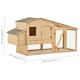 Chicken Cage Solid Pine Wood 70.1inchx26.4inchx36.2inch