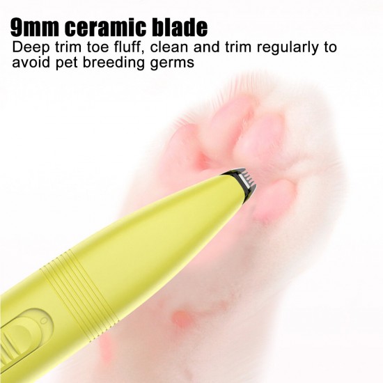 Dog Cat Foot Hair Trimmer Pet Grooming Electrical Hair Clipper Shaving Trimming Pet Supplies