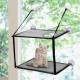 Double Layer Cat Bed Pet Window Hammock Cat Puppy Washable Hanging Perch Cat Tree Pet Bed Support 45lb