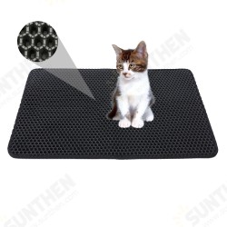 Honeycomb Cat Litter Mat Litter Trapping Mat, 24inch*18inch Inch Honeycomb Double Layer Design Waterproof Urine Proof Trapper Mat for Litter Boxes, Large Size Easy Clean Scatter Control Honeycomb Cat Litter Mat Litter Trapping Mat, 24inch*18inch Inch Honeycomb Double Layer Design Waterproof Urine Proof Trapper Mat for Litter Boxes, Large Size Easy Clean Scatter Control