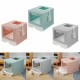 Hooded Cat Litter Box Enclosed Large Kitty Toilet Litter Scoop With shovel Foldable Tray Disassemble