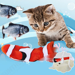 Cat Clownfish Carp with Catnip Charging Cable Catnip Puppy Toy Pet Supplies Dog Playing Cat Clownfish Carp with Catnip Charging Cable Catnip Puppy Toy Pet Supplies Dog Playing