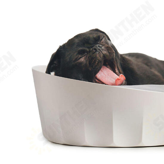 White Round Pet Cat Nestt Sleeping House Bed Washable Soft Material From Cats Supplies Sofa White Round Pet Cat Nestt Sleeping House Bed Washable Soft Material From Cats Supplies Sofa