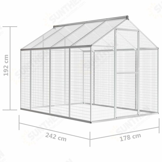 Outdoor Aviary Aluminum 70inchx95.3inchx75.6inch