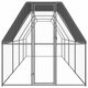 Outdoor Chicken Cage 6.6'x26.2'x6.6' Galvanized Steel