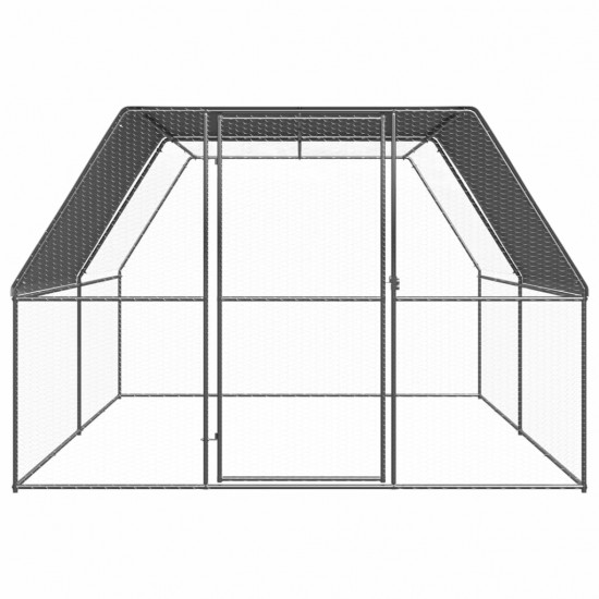 Outdoor Chicken Cage 9.8'x13.1'x6.6' Galvanized Steel