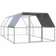 Outdoor Chicken Cage 9.8'x19.7'x6.6' Galvanized Steel