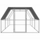 Outdoor Chicken Cage 9.8'x19.7'x6.6' Galvanized Steel