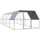 Outdoor Chicken Cage 9.8'x32.8'x6.6' Galvanized Steel