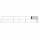 Outdoor Chicken Cage 9.8'x39.4'x6.6' Galvanized Steel Outdoor Chicken Cage 9.8'x39.4'x6.6' Galvanized Steel