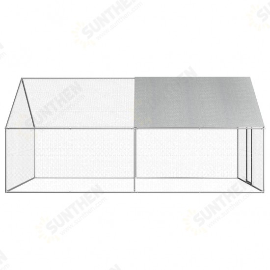 Outdoor Chicken Cage 9'x13.1'x6'3inch Galvanized Steel