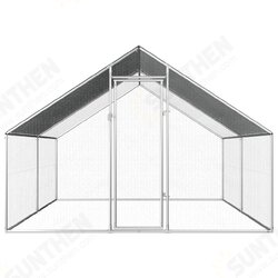Outdoor Chicken Cage 9'x13.1'x6'3inch Galvanized Steel Outdoor Chicken Cage 9'x13.1'x6'3inch Galvanized Steel