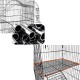 Oversized 6 Tier Cat Cage 77inch Tall 1-5 Cats w/Hammock, Cat Bed & 5 Ramp Ladders 5 Platforms 3 Front Door Tray Cat Litter Playpen Cat House Pet Pen