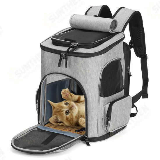 Pet Carrier Backpack Breathable Puppy Travel Space Shoulder Bag Dog Cat Outdoor Double-sided cushion