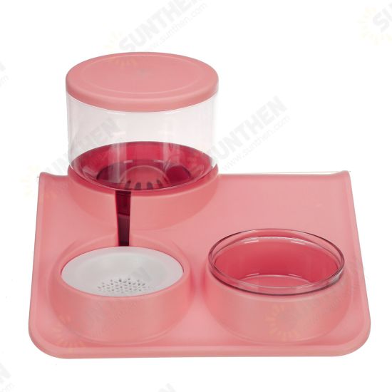 Pet Waterer Multi Layer Filter Sealed Cat Bowl 2L Pet Bowl for Automatic Cat Drinking and Feeding Device Automatic Dog Feeder