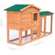 Rabbit Hutch 55.1inchx18.1inchx33.5inch Solid Pine Wood